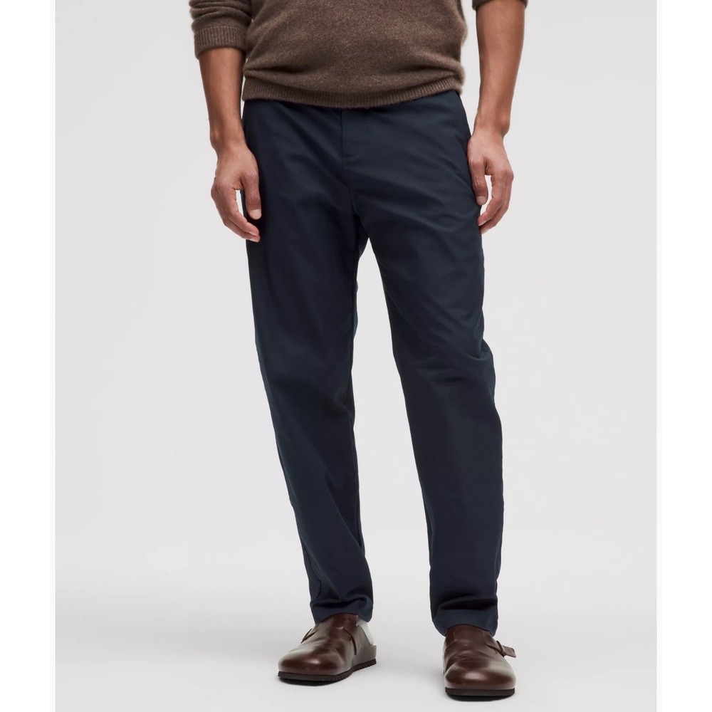 Lululemon Relaxed-Tapered Smooth Twill Trouser True Navy Men's Pants 34x28